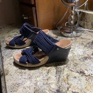Ugg blue wedge sandals